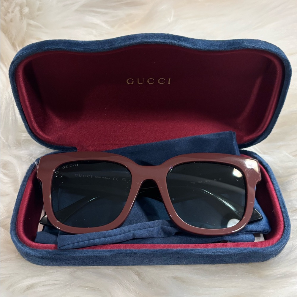 Gucci GG0998S Sunglasses Brown/Black in Case EUC
